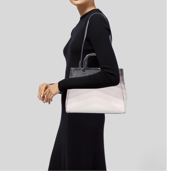 FENDI 2Jours Medium Elite Tote Bag in Black Degrade - Picture 6 of 13